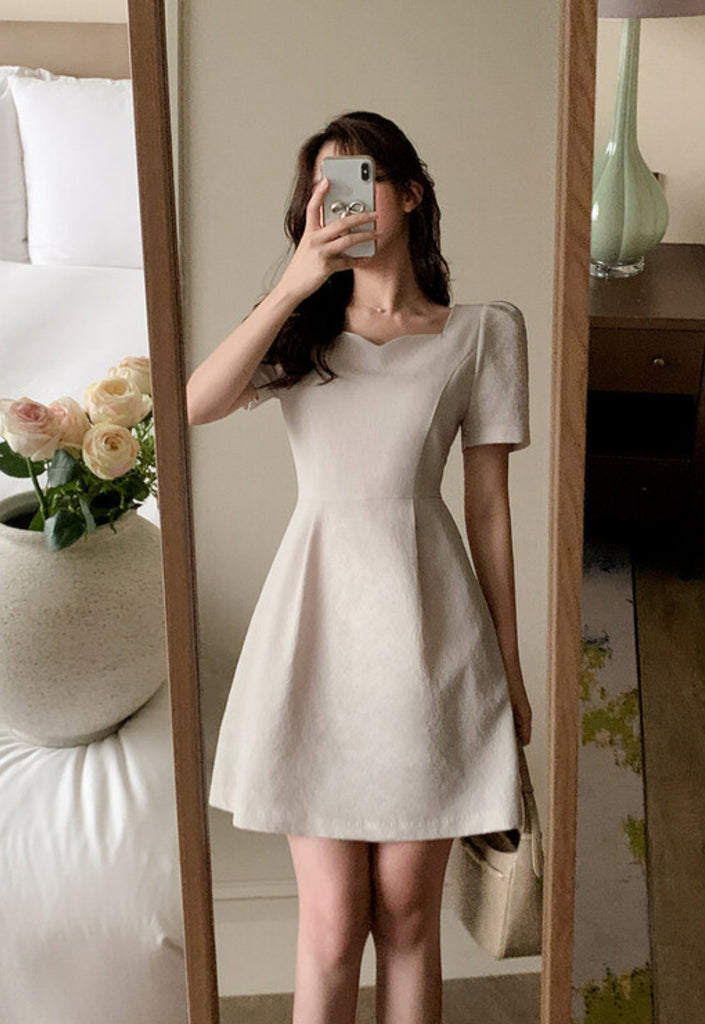 Raum Heart Neck Mini Dress