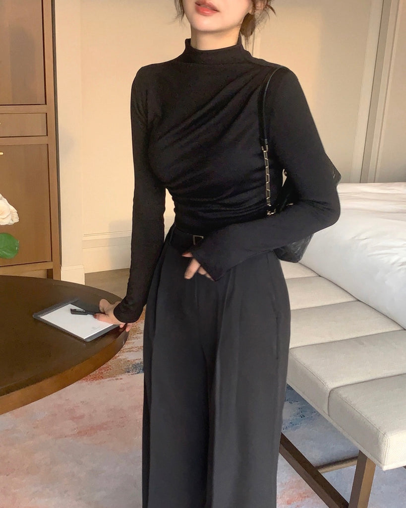 [🍂F/W] Fleece Winter Pleated Tee