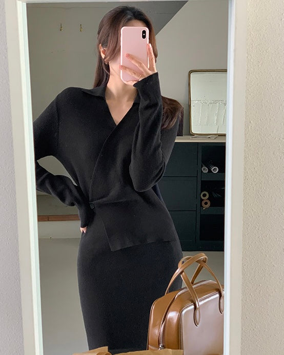 [🍂F/W] Plavo Wrap Knit OPS