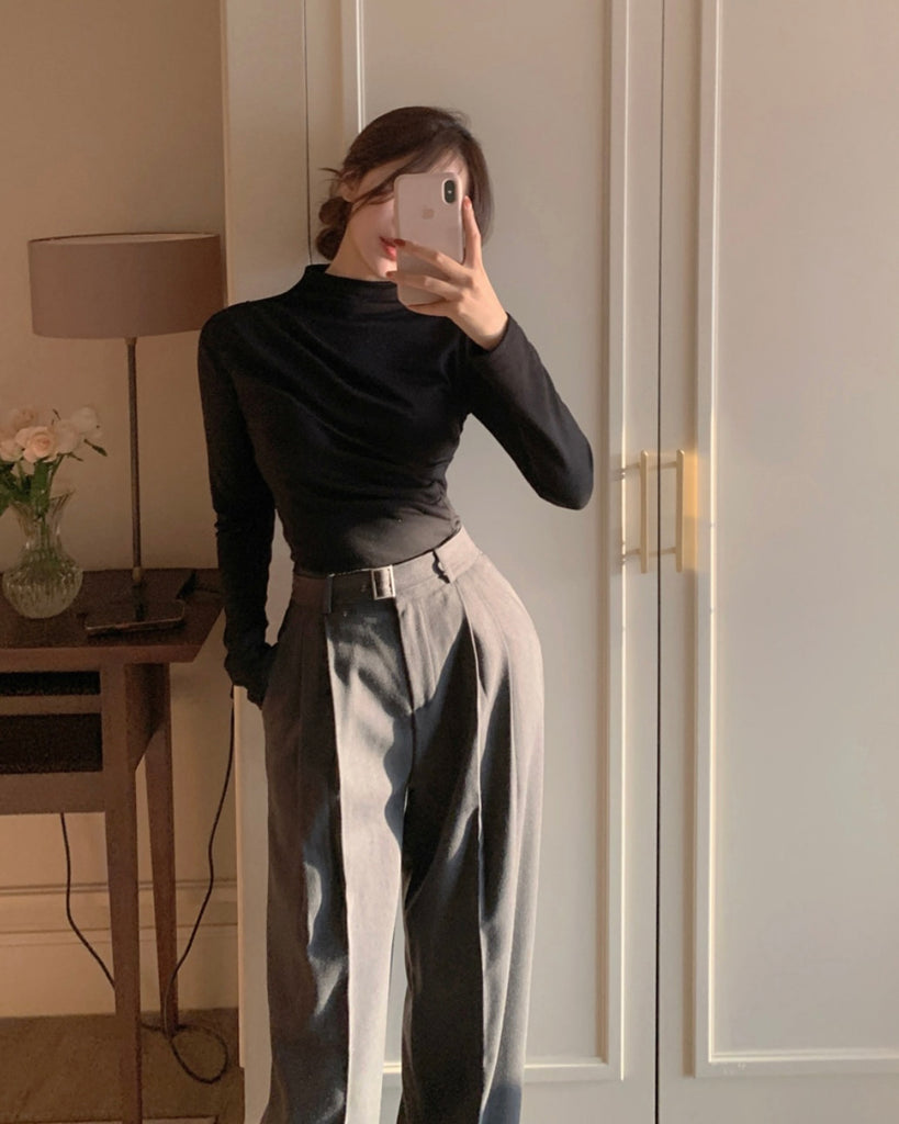 [🍂F/W] Fleece Winter Pleated Tee