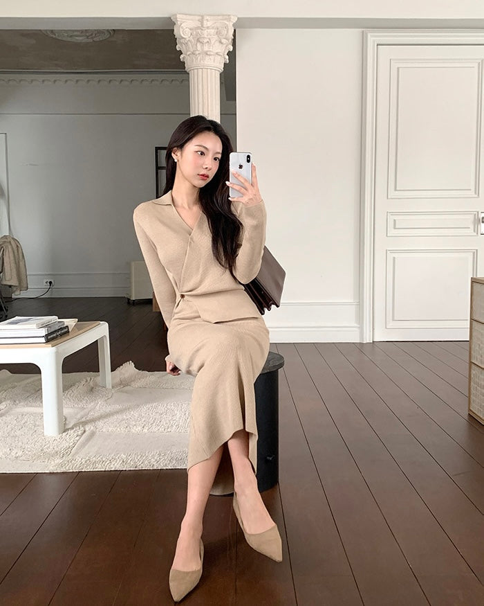 [🍂F/W] Plavo Wrap Knit OPS