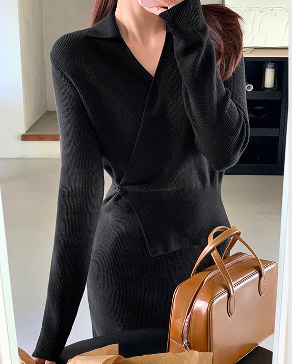 [🍂F/W] Plavo Wrap Knit OPS