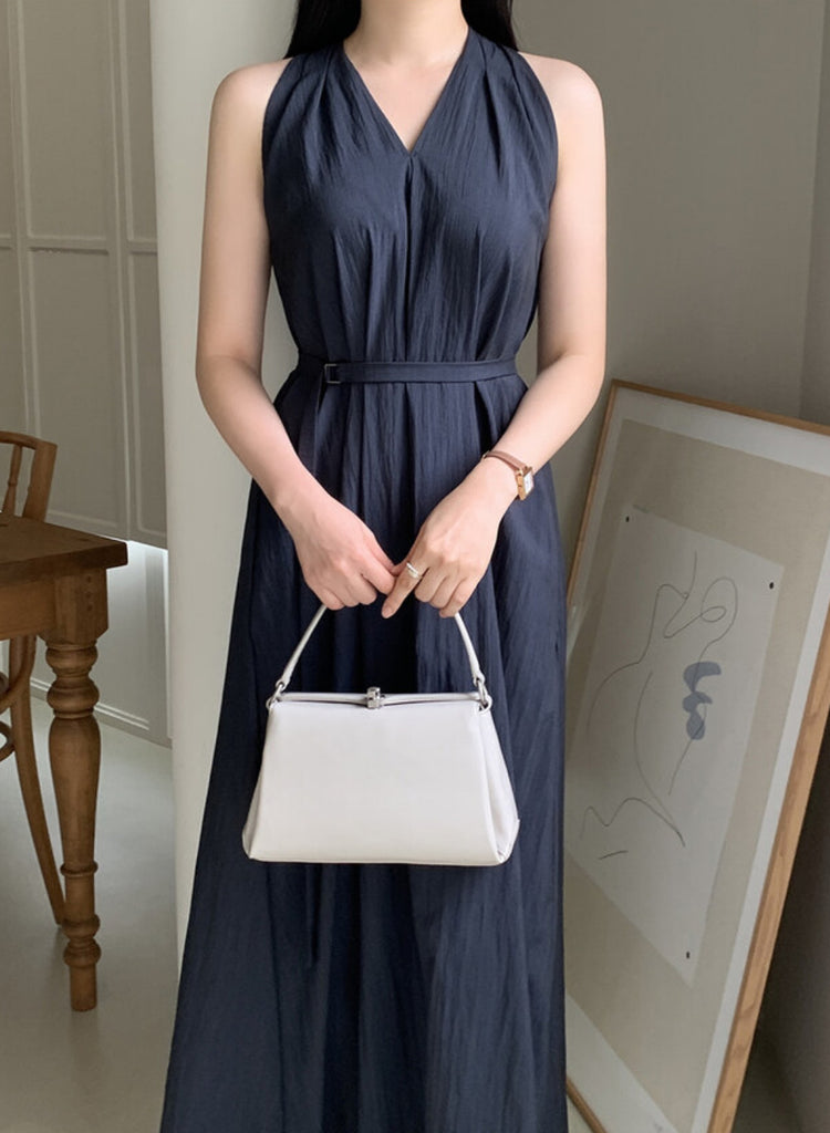 [🌷S/S] Angela V-neck Nylon Long Dress