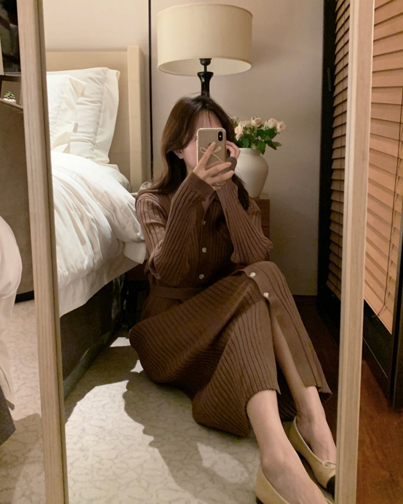 [🍂F/W] Hergé Collar Knit Long OPS