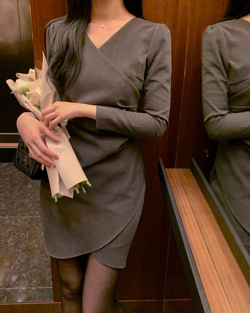 [🍂F/W] Aren Warp Pleated Dress