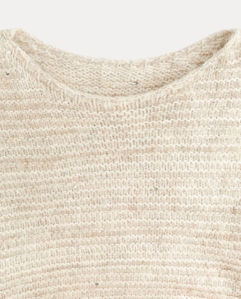 [🍂F/W] White Sequined Knit