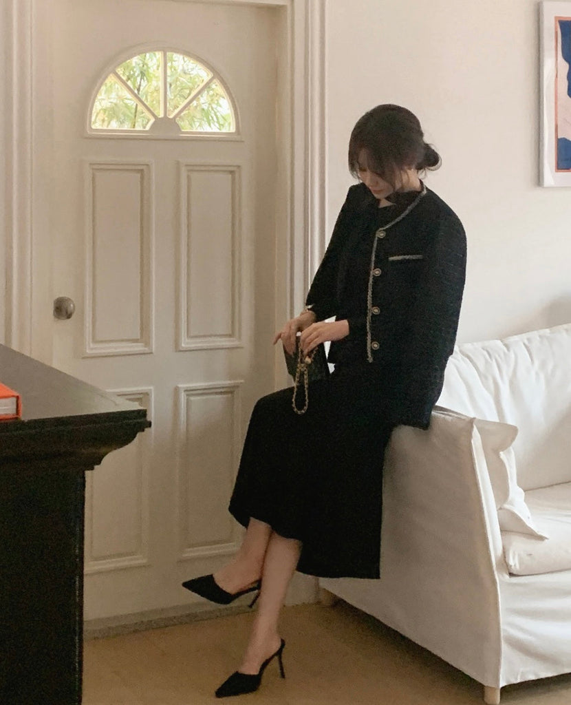 [🍂F/W] Off-shoulder Tie Mermaid Dress