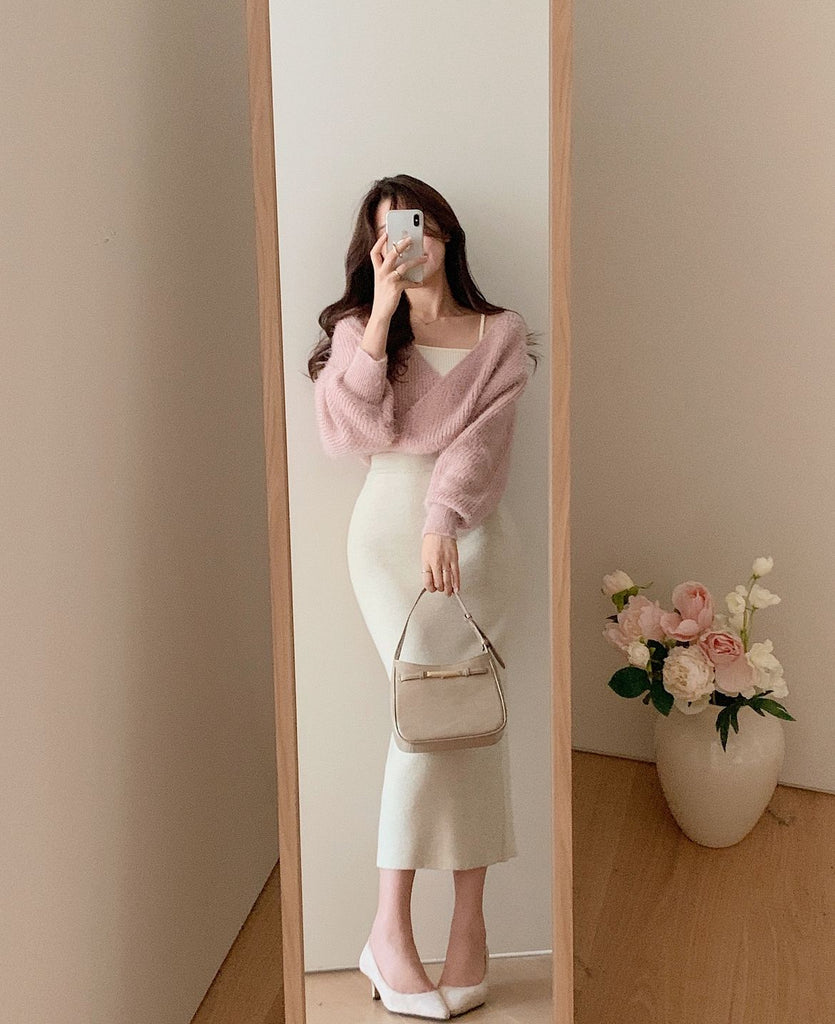 [🍂F/W] Cashmere&Strongwool Knit-skirt🤎PREMIUM