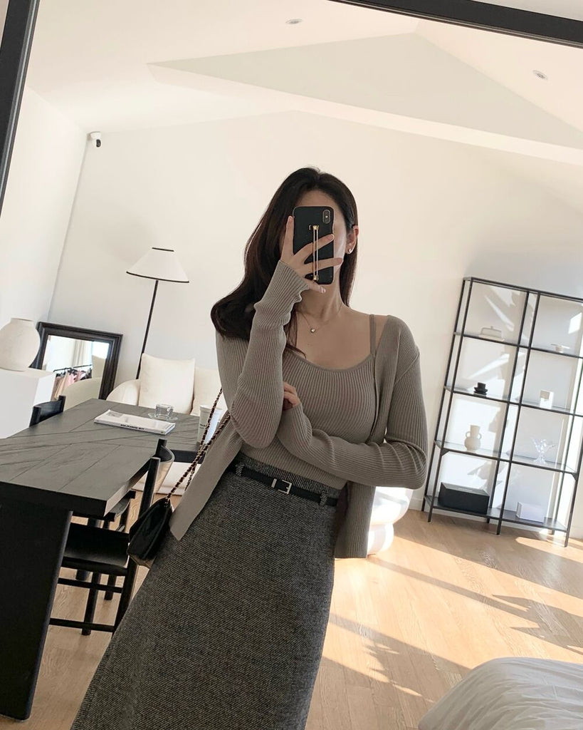 [🍂F/W] Premium A-line Wool Long Skirt