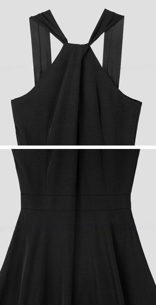 Lante Halter-neck Flared Dress