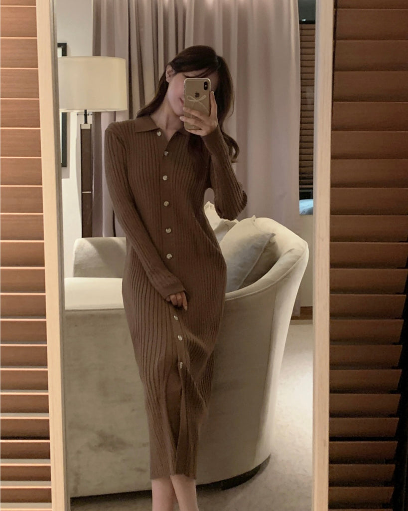 [🍂F/W] Hergé Collar Knit Long OPS