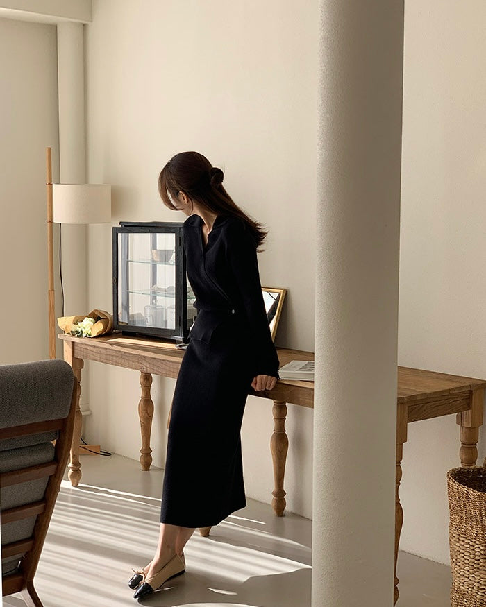 [🍂F/W] Plavo Wrap Knit OPS