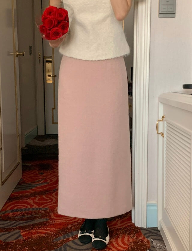 [🍂F/W] Wool H Tweed Long Skirt