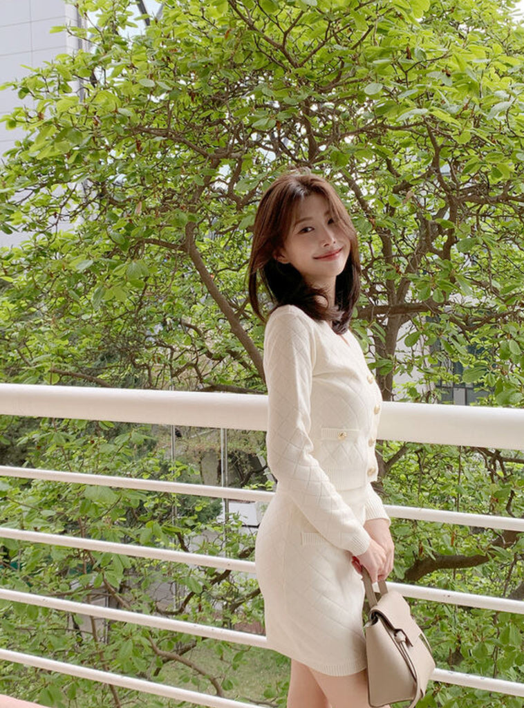 [🌷S/S] Alina Knit Cardigan + Skirt Set