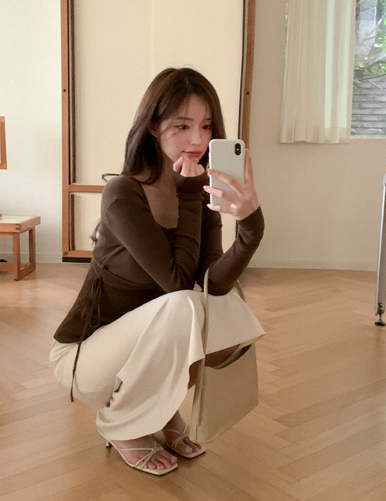 [🍂F/W] Ane Cotton Wrap Knit Set (Vest+CD)