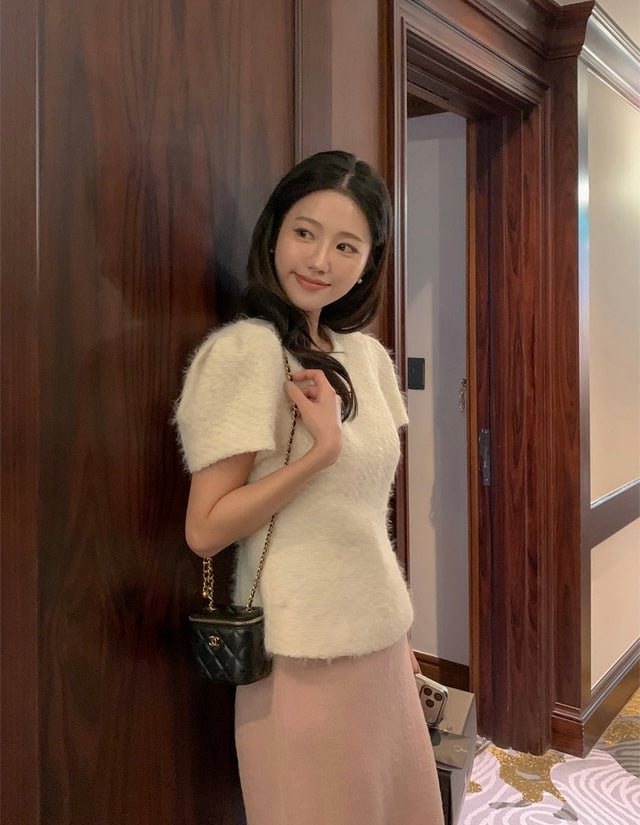 [🍂F/W] Wool H Tweed Long Skirt