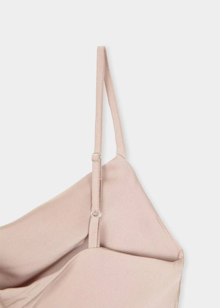 [🍂F/W] Draped Satin Long Dress