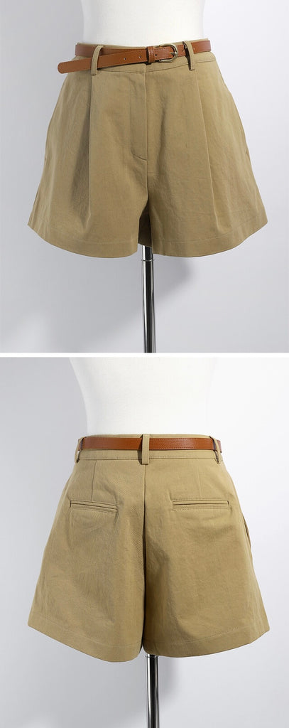 [🕊️SS] Daily Cotton Basic Shorts(附腰帶)