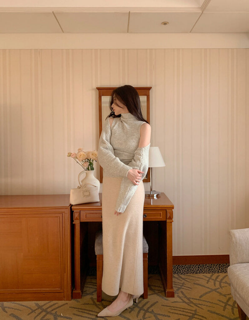 [🍂F/W] Hush Sleeveless & Bolero Cardigan Set