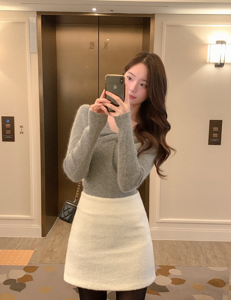 [🍂F/W] Angora Wool Twisted Knit