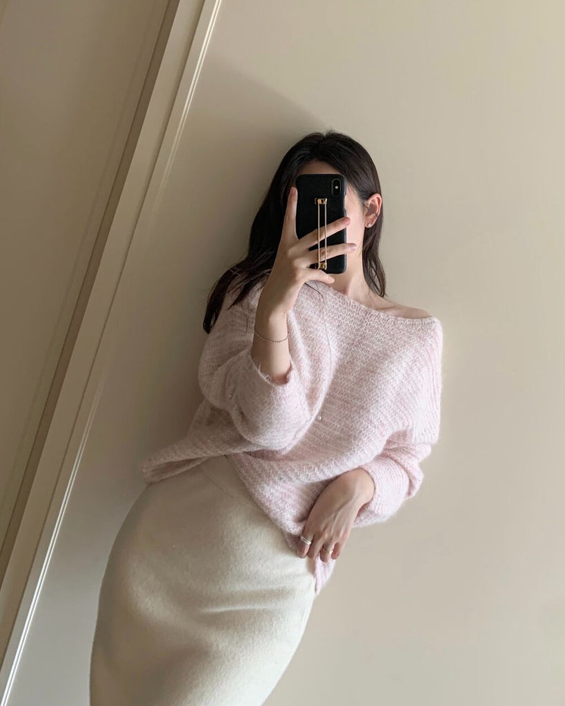 [🍂F/W] White Sequined Knit