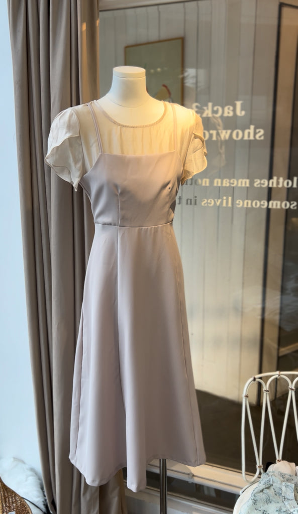 Tulip See-through Flared Dress