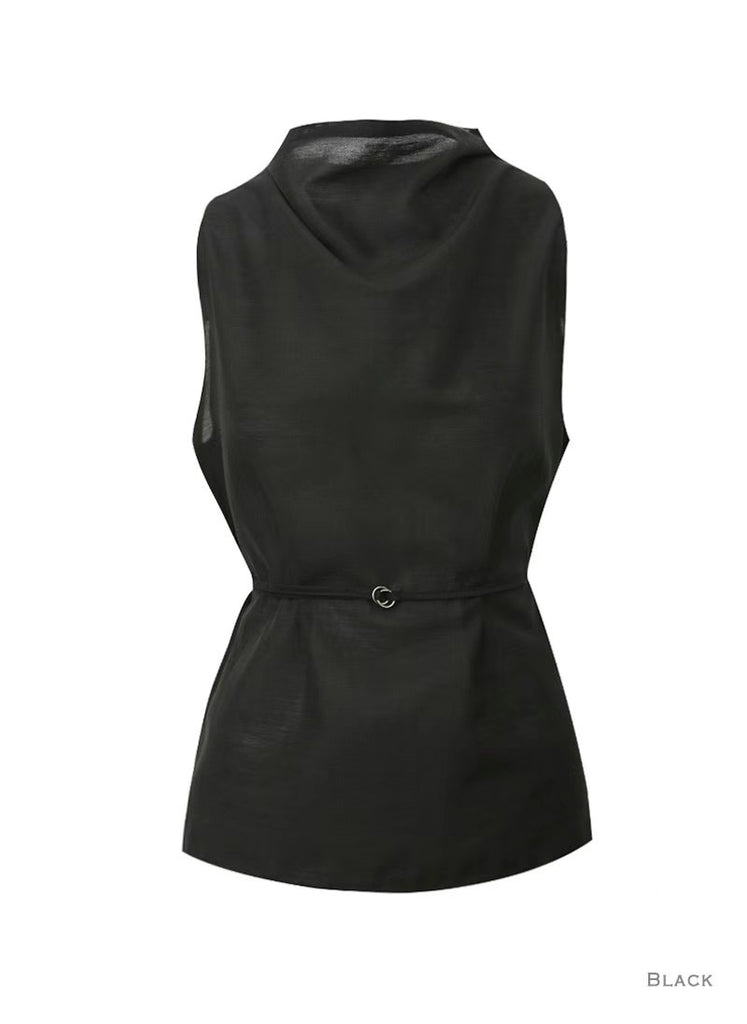 [🕊️SS] Daily Belted Vest Blouse