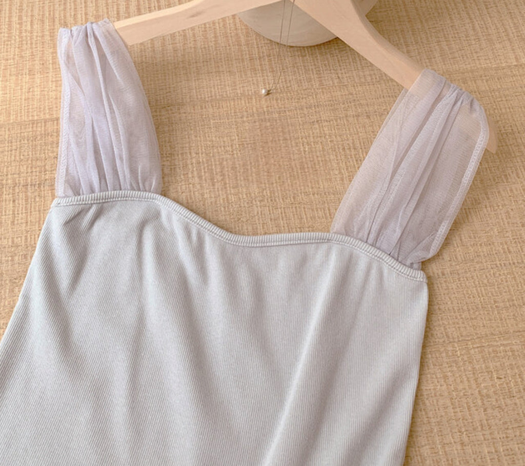 [🌷S/S] Sweetheart Chiffon Vest
