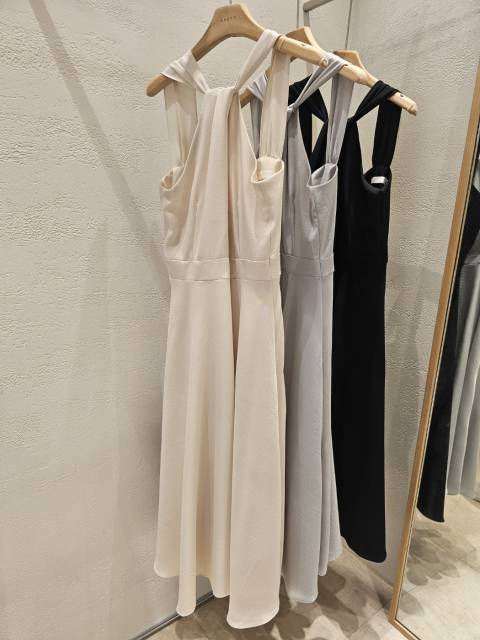 Lante Halter-neck Flared Dress